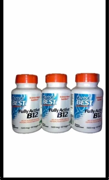期限2026年以降ドクターズベスト社 一粒にメチルコバラミン ビタミンB-12 1500mcg60粒×3