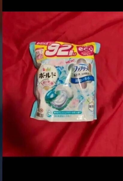 完全未開封 ボールド 洗濯洗剤 ジェルボール4D 90 詰め替え 超メガジャンボ フレッシュフラワーサボン92個