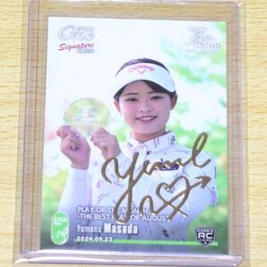 女子ゴルフ 政田夢乃 EPOCH ONE エポックワン シグネチャーデコ カード PLAY OF THE MONTH
