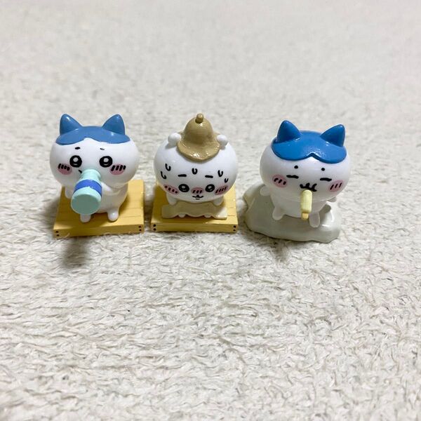 ちいかわ ガチャ 3点 サウナ ハチワレ バスボール バスボム びっくらたまご
