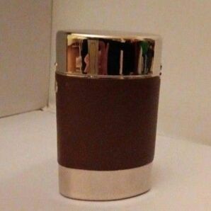 坪田パール ポップアップケース キングサイズ (85mm) 20本収納 革巻きブラウン タバコケース 1-98451-70