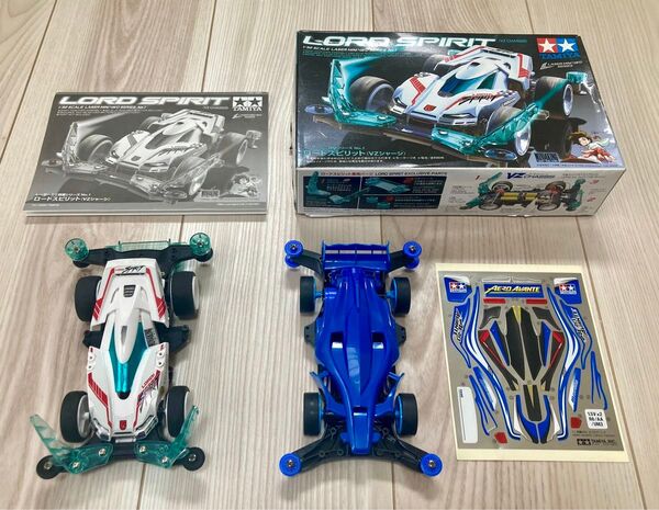 タミヤミニ四駆 ロードスピリット VZシャーシ & エアロアバンテ ARシャーシ 完成品2台セット 希少 当時物 TAMIYA
