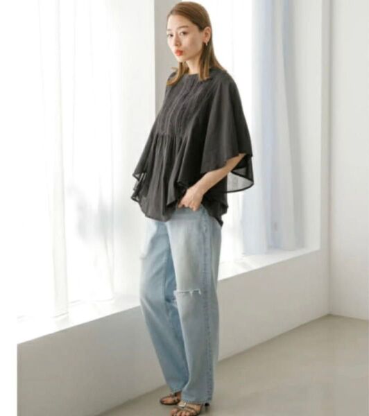 【新品未使用】ピンタックレースバタフライスリーブブラウス URBAN RESEARCH SonnyLabel