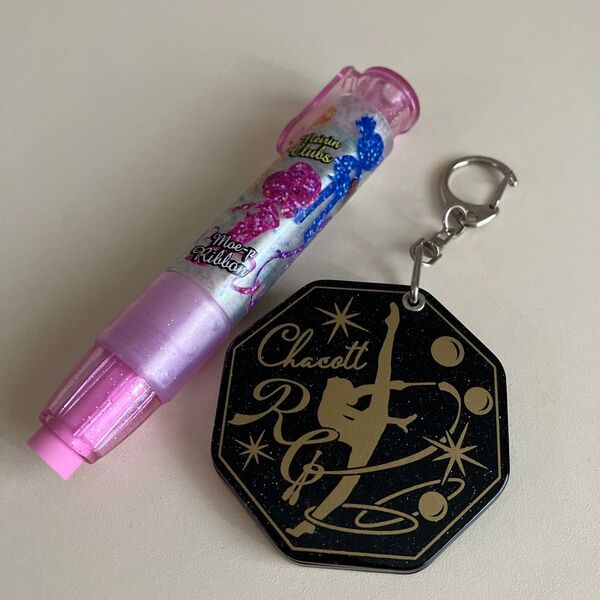 新体操 ミラー 消しゴム chacotto チャコット キーホルダー メイク