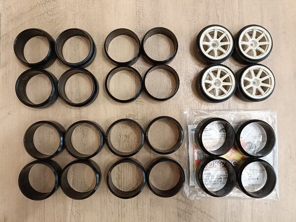 トップライン ドリフトタイヤ HDPE/ヨコモ DRC/シバタ/HPI WORK Emotion XC8 ホイール