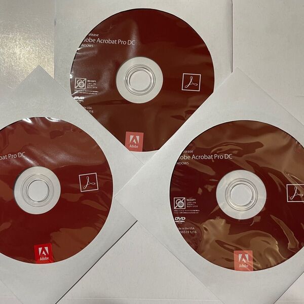 Adobe Acrobat Pro 2015 release/windows版/永続版/DVD版/3枚送付