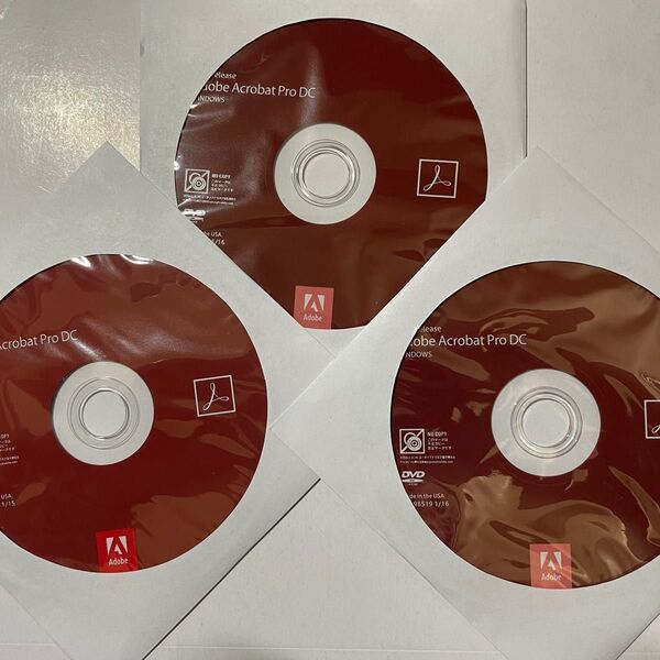 Adobe Acrobat Pro 2015 release/windows版/永続版/DVD版/3枚送付