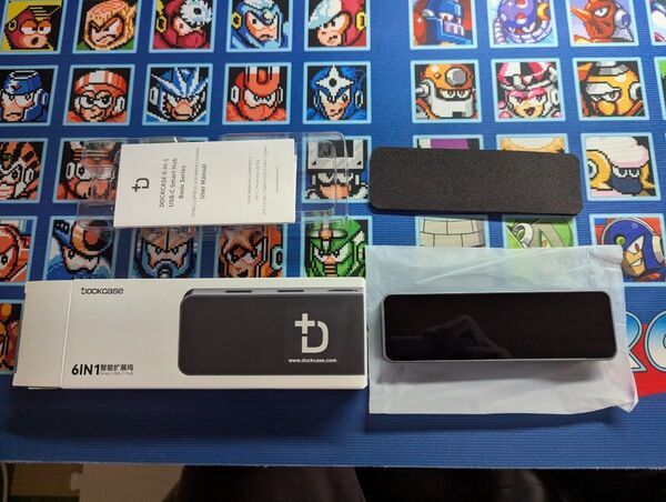 dockcase 6IN1 USBハブ ブラック
