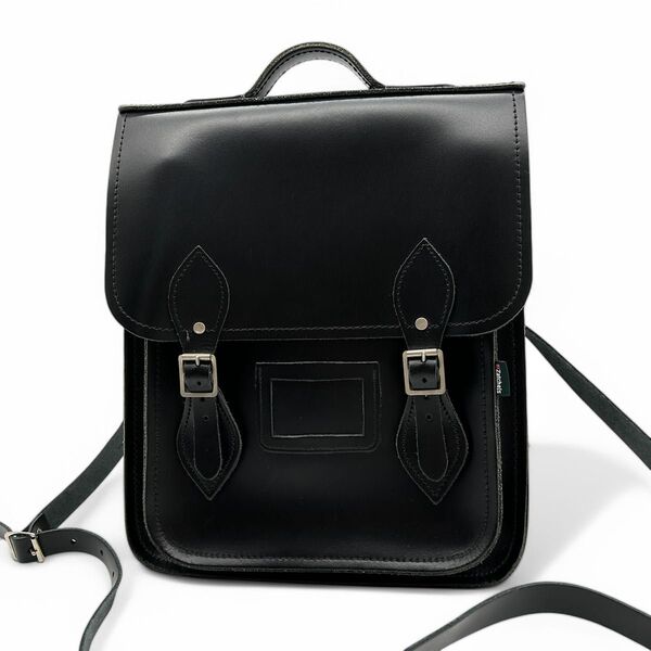 美品 Zatchels ザッチェルズ シティバックパック plus リュック ショルダー 黒 ブラック 3way レザー
