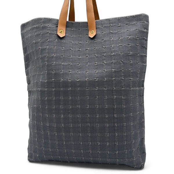 極美品 エルメス HERMES アメダバ ディアゴGM トートバッグ キャンバス A4収納可 グレー系