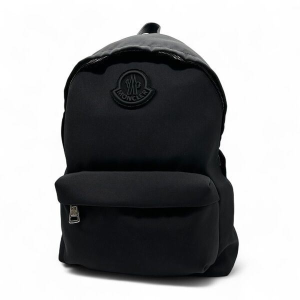 極美品 モンクレール MONCLER リュック PIERRICK ブラック 黒 A4収納 ロゴ 大容量 バックパック