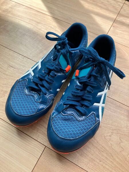 アシックス★陸上★スパイク★初心者★練習用asics エフォート★ピン付きピン回し付き