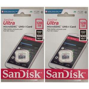 サンディスク microSDカード 128GB マイクロSD SanDisk 2枚