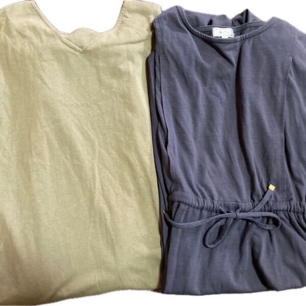【授乳口付き】マタニティ・授乳服 ワンピース2着 Mサイズ