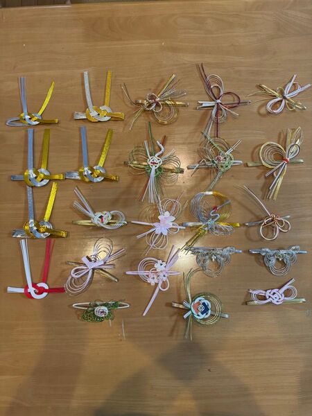 水引き 水引 飾り まとめ売り 23個 和風 正月 お祝い 結婚式 材料 手芸 工作 ハンドメイド