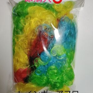 アフロ レインボー ウィッグ カツラ