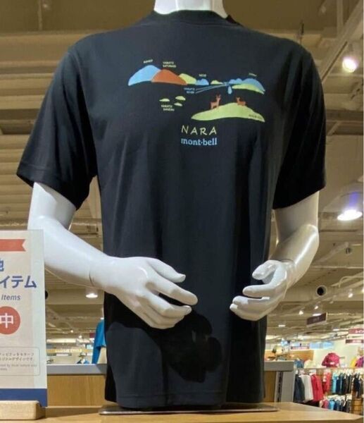 mont-bell モンベル 奈良限定 限定 Tシャツ XL 新品 ブラック