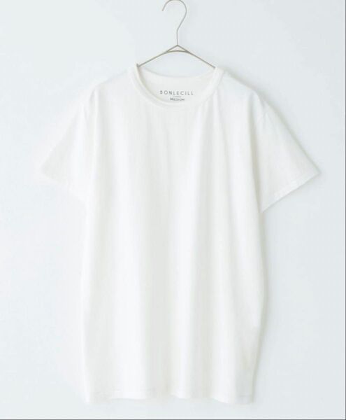 BONLECILL 白Tシャツ M ホワイト オーガニックコットン