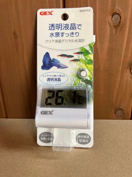 ジェックス クリア液晶デジタル水温計