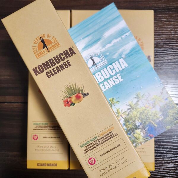 KOMBUCHA CLEANSE コンブチャクレンズ 300ml × 4本 乳酸菌・酵素・ビタミンB群・食物繊維 ダイエット