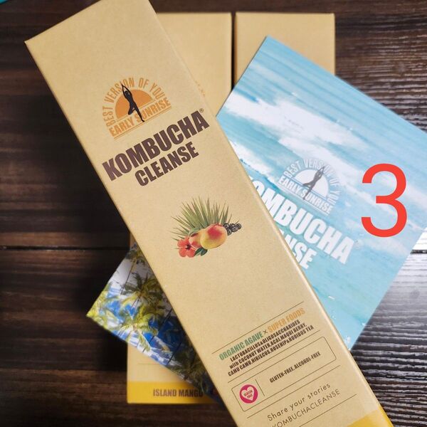 KOMBUCHA CLEANSE コンブチャクレンズ 300ml × 3本 乳酸菌・酵素・ビタミンB群・食物繊維 ダイエット