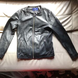 URBAN RESEARCH ブラックレザーシングルライダースジャケット