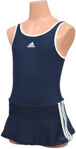 adidas Adidas 3SYB girls school swimsuit COLNAV/ navy F92140 DDQ17 size 110( height 105-115)