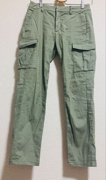 【インディヴィ】カーゴパンツ ワークパンツ ミリタリー カジュアル キレイめ