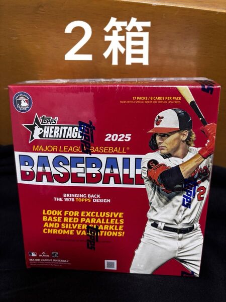 2箱 MLB 2025 TOPPS HERITAGE MEGA box