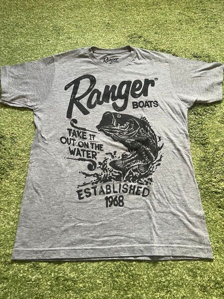 Ranger Boats ブラックバス Tシャツ グレー USA