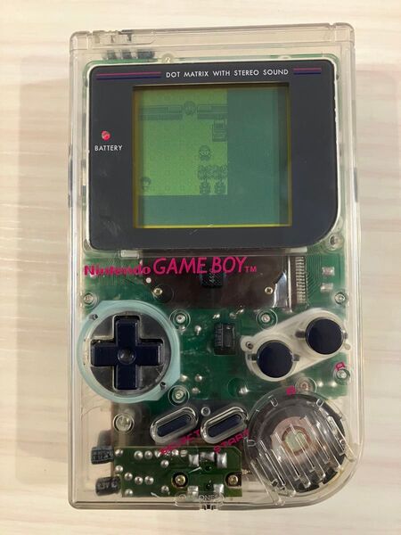 Nintendo ゲームボーイ スケルトン 初代【動作確認済】GAME BOY ポケモン 緑 ソフト付き