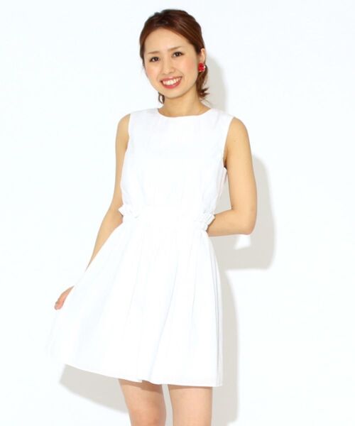 ビームス レイビームス Ray BEAMS 白ワンピ ワンピース ノースリーブワンピース RayBEAMS
