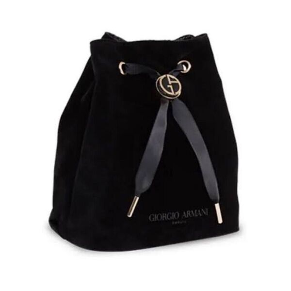 GIORGIO ARMANI BLACK BUCKET BAG ノベルティ 巾着型