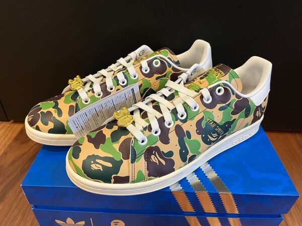 27㎝ A BATHING APE adidas スタンスミス ABCカモ