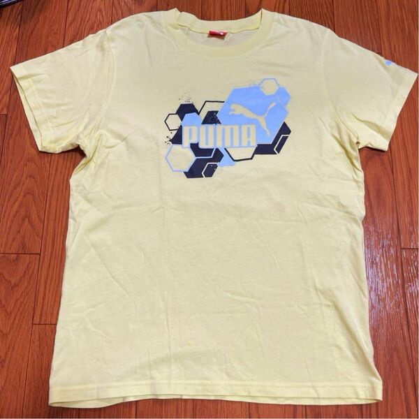 【処分価格】PUMA キッズ Tシャツ 黄色 半袖Tシャツ