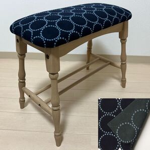 ミナペルホネン dop タンバリン スリム スツール 【インディゴ】 minaperhonen ハンドメイド ベンチ 椅子 腰掛け