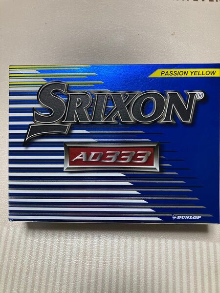 SRIXON スリクソン AD333 ゴルフボール パッションイエロー 9個ホワイト3個1ダース 未使用