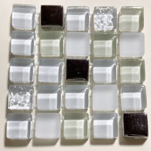 LIXIL モザイクタイル ガラスモザイク メタル シーグラス風 可愛い 少量 小分け タイル diy ハンドメイド ガラス