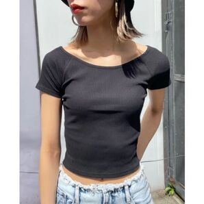 EMODA フィットリブTシャツ 【中古】