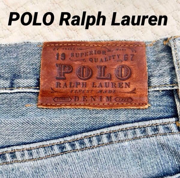 ポロラルフローレン Ralph Lauren ダメージデニム w30l30 ダメージジーンズ ビンテージ ジーパン クラッシュ