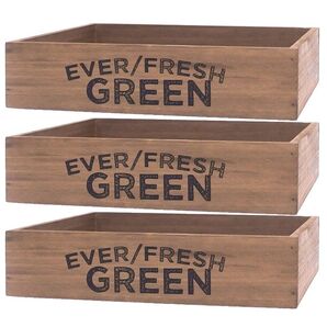 3個セット 収納ボックス ポプラウッドボックス 積み重ね可能 ever/fresh 3個 ヴィンテージ 店舗什器 アンティーク