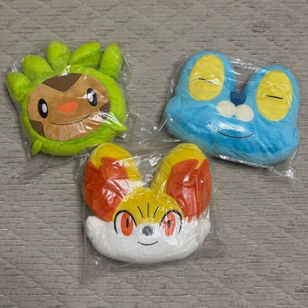ポケモンセンター ポケモン フェイスクッション 2014 3個セット ぬいぐるみ