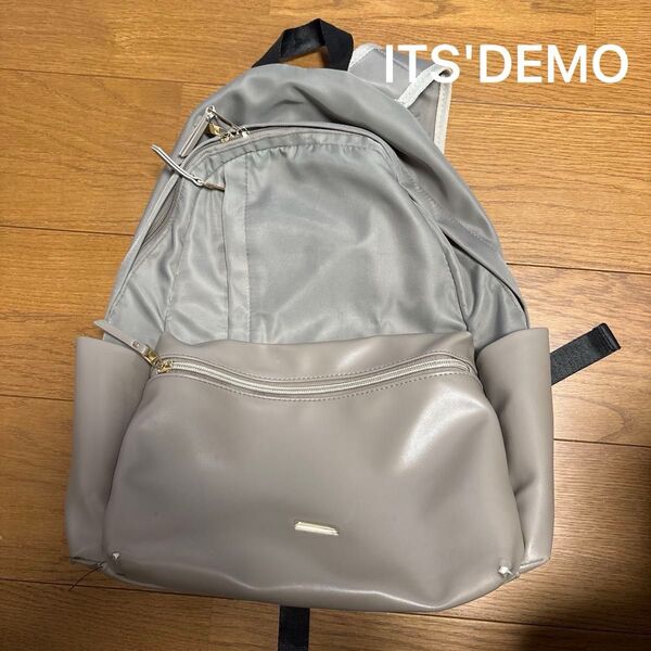 レディース ITS'DEMO バックパック リュックサック リュック 軽量 グレー