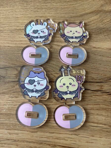 ちいかわ てんしとあくま アクスタ あくまセット モモンガ くりまんじゅう ハチワレ うさぎ