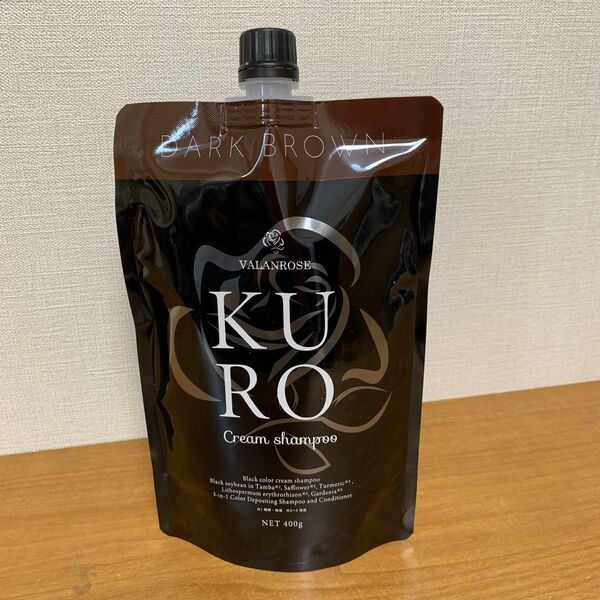 【新品】VALANROSE KURO クリームシャンプー ダークブラウン 400g