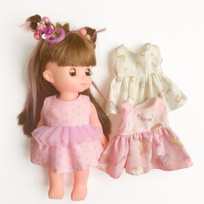 ソランちゃん・メルちゃん ゆめかわ 3点セット ビーズヘアゴムつき ハンドメイド 女の子