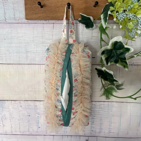 イチゴ ソフトパック ティッシュカバー ティッシュケース ハンドメイド