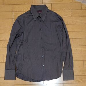 # ZARA#100㌣#COTTON#ストライプシャツ メンズ