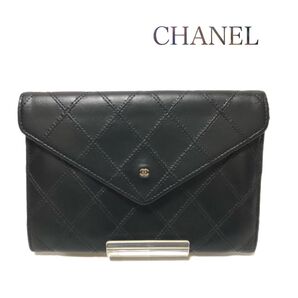 【美品】CHANEL シャネル ビコローレ 二つ折り財布 小物入れ