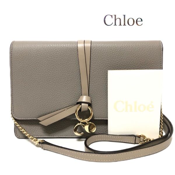 【極美品】【新型】Chloe クロエ アルファベット チェーンショルダーバッグ
